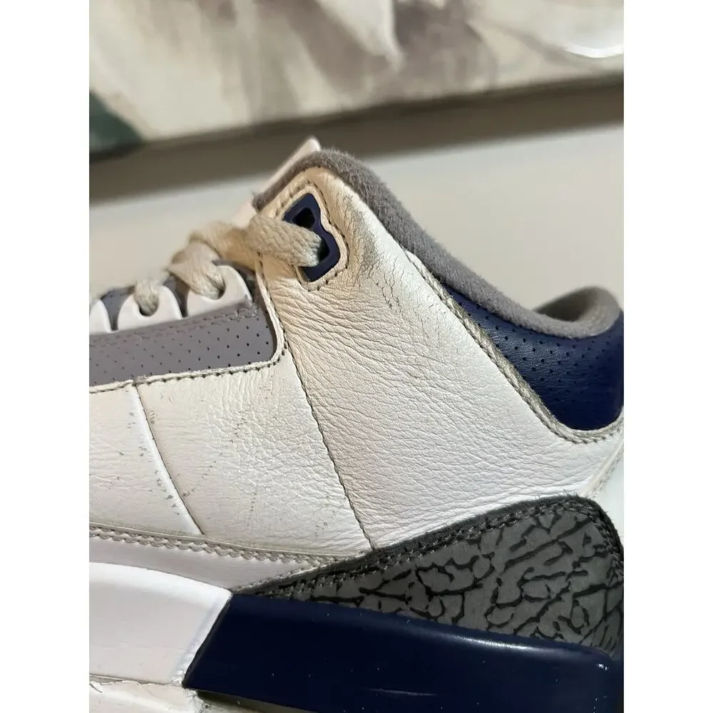 Size 9.5- Air Jordan 3 Retro Midnight Navy CT8532-140